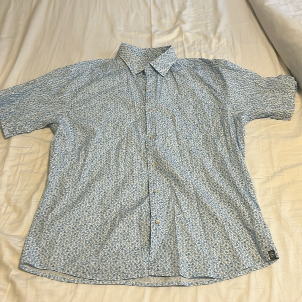 Peter Millar collared, button up shirt